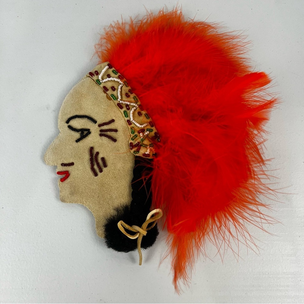 Vintage Indigenous Hand Made Wall Hanging Mask.